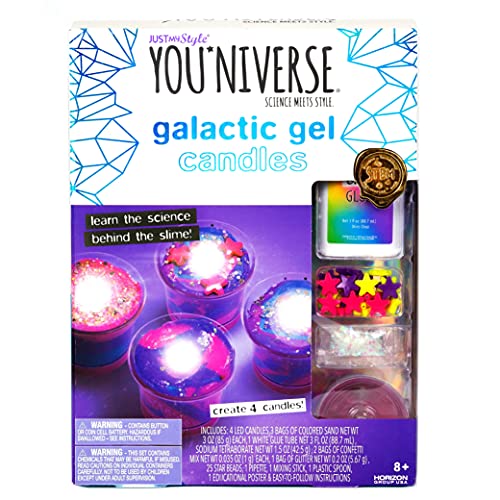 Just My Style You*niverse Galactic Gel Candles – DIY Gel Candle Kit – Create Your Own Gel Candles – Arts & Crafts Kits for Kids Age 6 And Up Just My Style