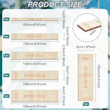 BENECREAT 6 Pcs Wooden Macrame Separator Tool 0.4-2 Inch Spacer Guide Auxiliary Rulers, Spacers Fringe Lace Fibre Support Tools for Making Macrame BENECREAT