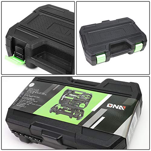 DNA MOTORING TOOLS-00018 Green 27 PCs 12V Cordless Power Drill Driver Bit Set w/Charger+Screwdrivers+Pliers Home Repair Kit, mint green DNA MOTORING