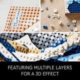 LEGO Art Hokusai – The Great Wave 31208, 3D Japanese Wall Art, Framed Ocean Canvas Picture for Home or Office Décor, Creative DIY Activity, Arts & LEGO