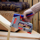 WORKPRO Heavy-Duty 4-in-1 Staple Gun Kit, Manual Brad Nailer with 3000 Staples and 1000 Brad Nails, for Upholstery, Material Repair, Decoration, WORKPRO