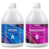 Table Top Epoxy Resin 1 Gallon Crystal Clear Resin Kit 0.5 Gallon Resin and 0.5 Gallon Hardener for Countertops, River Tables, Art Resin, DIY, EPRESINART
