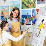 3pcs Acrylic Paint Palette Clear Art Palette for Adults & Kids, Transparent Non-Stick Oil Paint Palette with Protective Kraft for DIY Craft Art SEONHOKEEN