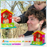 Liliful 4 Pack Birdhouse Kit DIY Wooden Bird House with Paint and Paintbrushes Arts and Crafts Painting Kits for Boys Girls Adults Build Paint Fun Liliful