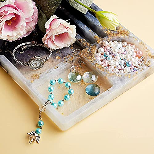 Large Resin Tray Molds, Rectangle Resin Mold Silicone for Epoxy Resin, Silicone Tray Mold for Resin Casting, Silicone Molds for Epoxy Resin Tray, Rifanda