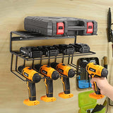 YueTong Power Tool Organizer for Tool Storage,Drill Holer Wall Mount,Storage Rack for Garage Organization, Wall Organizer with Shelf,Heavy Duty for YueTong