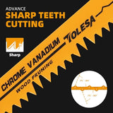 TOLESA Sawzall Blades Wood Cutting 12 Pieces CR-V Sawzall Pruning Blades Fast & Clean Cut Reciprocating Saw Blade with Durability, Flexibility & TOLESA