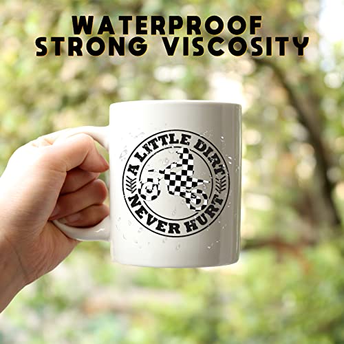 Tintnut Chessboard Permanent Vinyl Roll - 12 inch x 5ft, Checkered Racing Adhesive Vinyl Compatible with Cricut Machine, Black and White Permanent Tintnut