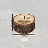 LUNKUIVY 30 Pack Wooden Tealight Candle Holders Wood Votive Candle Holders for Home Wedding Halloween Christmas Party and Festival Decoration LUNKUIVY
