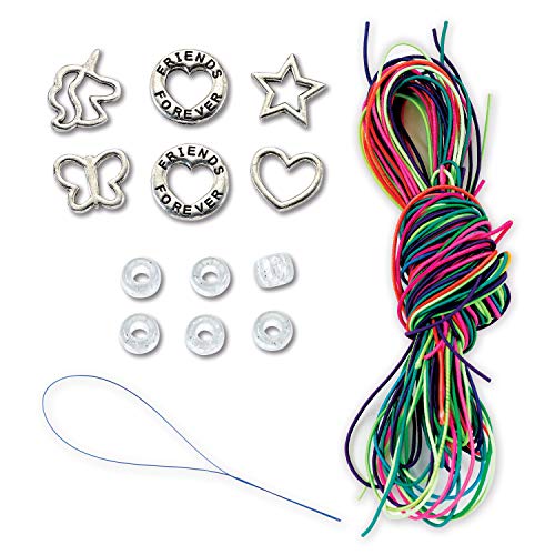 Creativity for Kids Friends Forever Bracelet Craft Kit - Create DIY 6 Friendship Charm Bracelets - Complete Kids Jewelry Kit - WoodArtSupply