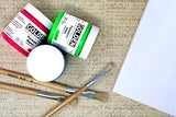 Golden Fluorescent Acrylic Colors Set | 4 Oz Heavy Body Acrylic paint | Complete Set of 8 Fluorescent Colors Golden Acrylics