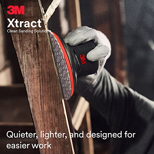3M Pneumatic Random Orbital Sander - Xtract ROS, 88949, 6 in, Non-Vacuum, 3/32 in Orbit, Lightweight and Comfortable, 12000 RPM, 209W Motor, 3 Speed 3M