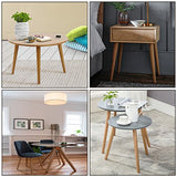 Sopicoz Table Legs 16 inch Wood Furniture Legs for Coffee Table End Table Mid-Century Modern DIY Furniture Tapered Natural Threaded M8 Hanger Bolts Sopicoz