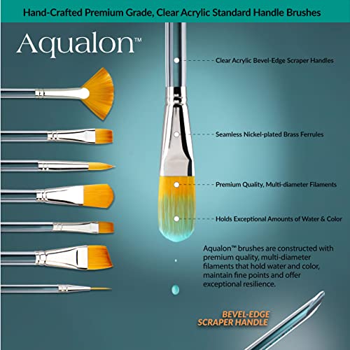 Aqualon Value Pack Brush Set, Round 13/Pkg - WoodArtSupply