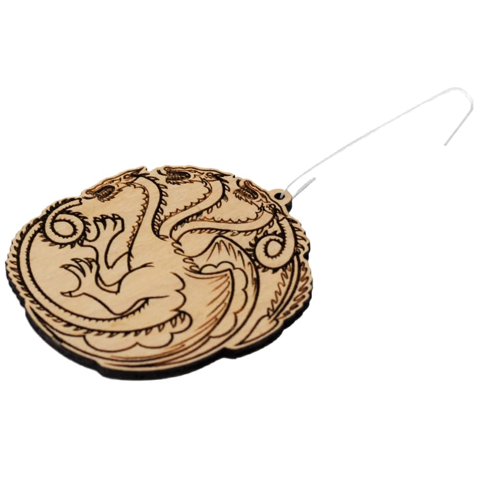 Dragon Wood Christmas Ornament - WoodArtSupply