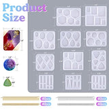 LET'S RESIN Resin Earring Mold, 171 Pcs Resin Jewelry Molds Making Kit with 11 Pack Variety Shape Resin Molds Silicone, Earring Molds for Epoxy LET'S RESIN