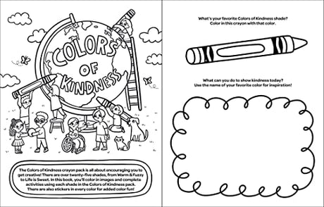 Crayola: Colors of Kindness: A Coloring & Activity Book with Over 250 Stickers (A Crayola Colors of Kindness Coloring Sticker and Activity Book for WoodArtSupply