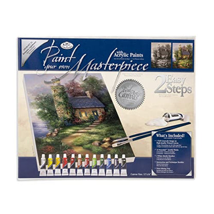 Royal & Langnickel Paint Your Own Masterpiece Painting Set, Romantic Lighthouse - WoodArtSupply