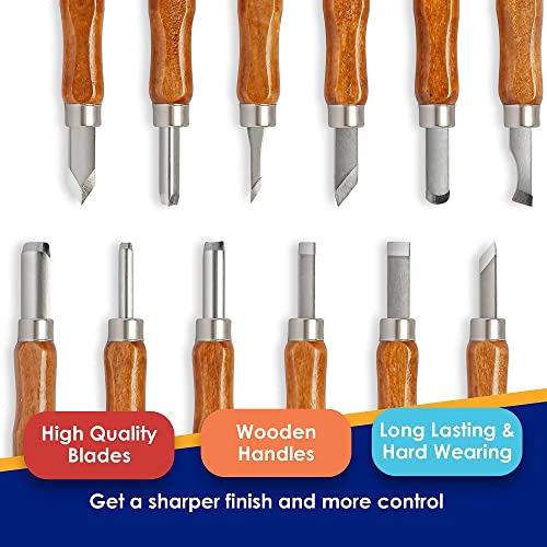  Wood Carving Tools, 26 PCS Wood Whittling kit for Beginners,  Wood Carving Knife Set, Premium Whittling Knives Set for All Levels,  Professional Woodworking Tools Kit : Arts, Crafts & Sewing