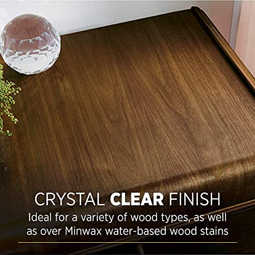 Minwax 233334444 Polycrylic Protective Wood Finish, Clear Satin, ½ Pint Minwax