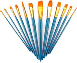 Royal Brush Manufacturing Royal and Langnickel Zip N' Close 12-Piece Brush Set in Vinyl Pouch Royal Brush Manufacturing Company