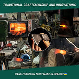 BeaverCraft Hand Forged Hatchet Axe with Sheath AX1 - Bushcraft Hatchet Camping Small Forest Axe Survival Hatchet Carving Axe for Chopping Wood - BeaverCraft