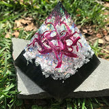 3 PCS Clear Pyramid Molds for Resin, 3Pcs 4.7''6''7.5'' Inner Large Pyramid Silicone Molds for Epoxy Resin + 1Pcs Plastic Frame, Pyramid Resin Mold Charmewooden