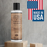 Cutting Board and Craft Wood Finishing Oil - 8oz Food-Safe Mineral Oil with Citrus Scent - Made in USA - Natural Conditioner for Cutting Boards, Samorillo