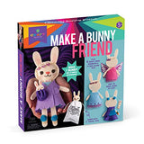 Craft-tastic – Make a Bunny Friend Craft Kit – Learn to Make 1 Easy-to-Sew Stuffie with Clothes & Accessories Craft-tastic
