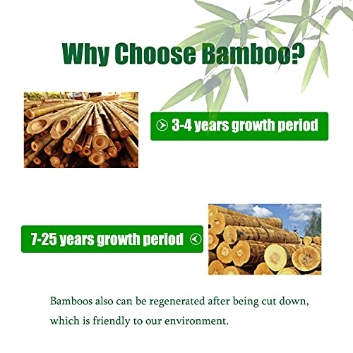 HYNAWIN Bamboo Wall Cabinet with Adjustable Shelf, Medicine Cabinet for Bathroom Living Room, Over-The-Toilet Floating Cabinet HYNAWIN