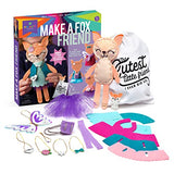 Craft-tastic – Make a Fox Friend Craft Kit – Learn to Make 1 Easy-to-Sew Stuffie with Clothes & Accessories Craft-tastic