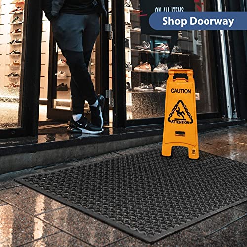 jxgzyy 83x35 Commercial Anti-Fatigue Drainage Rubber Matting Non-Slip Rubber Drainage Mat Commercial Kitchen Floor Mat Rubber Mat with Holes for Wet jxgzyy