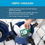 Powr-Flite Newton Compact Vacuum Cleaner Canister with HEPA Filtration, Portable Vacuum for Hardwood Floors and Rugs, PV610-Q10-U Powr-Flite