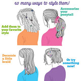 Craft-tastic - Fold and Stick Hair Puffy Charms - Craft and Accessory Kit - for Ages 5+ Craft-tastic