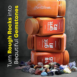 Dan&Darci Rock Tumbler Grit Refill Kit - 3.5 Pounds Grits Media + Poly Plastic Pellets - Rocks Polishing Refills for Any Brand Rock Tumblers - Rock Dan&Darci