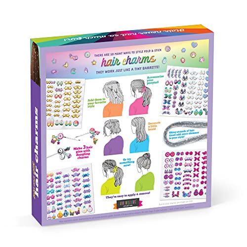 Craft-tastic - Fold and Stick Hair Puffy Charms - Craft and Accessory Kit - for Ages 5+ Craft-tastic