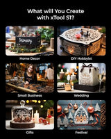 xTool S1 Laser Engraver, 20w Enclosed Diode Laser Cutter and Laser Engraving Machine with Smart Air Assist and Honeycomb for Cleaner Engraving and xTool