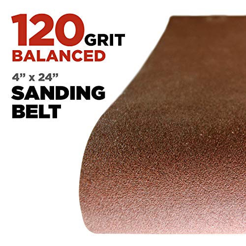 Makita 15 Piece - 4" Multi-Grit Sanding Belt Set For 4" Belt Sanders – Complete Sanding Set For Wood & Metal - 80-240 Grits Makita