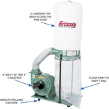 Grizzly Industrial G1028Z2-1-1/2 HP Portable Dust Collector Grizzly Industrial