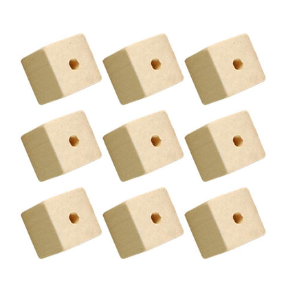 100pcs Wooden Square Beads Natural Blank Wood Cubes with Holes for Jewelry Necklace Creations, Crafts and DIY Projects（12 * 12MM）