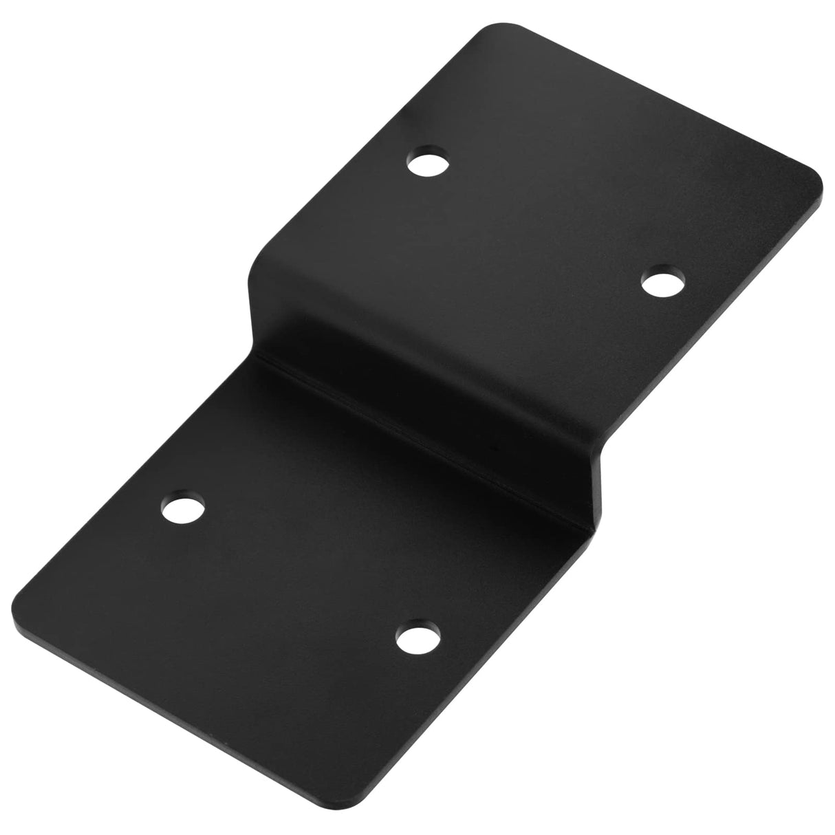 4 PCS 6" Post to Beam Support Heavy Duty Steel Black Z Bracket, Double Angle Channel Profile Corner Brace for Wood Shelves Fixing 2x6 Lumber eoere