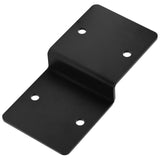 4 PCS 6" Post to Beam Support Heavy Duty Steel Black Z Bracket, Double Angle Channel Profile Corner Brace for Wood Shelves Fixing 2x6 Lumber eoere