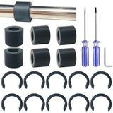 Rubber Roller Replacement Set, Mat Guide Rubbers, Retaining Rings for Cricut Repair Accessories, Complete Repair Kits Compatible with Cricut FEOXSHAL