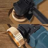 Pomsare 5PCS Angle Grinder Wood Carving Disc Set, 4 and 1/2 Attachments with 5/8 inch Arbor, Stump Tool Grinding Wheel Shaping for Cutting, Cutting Pomsare