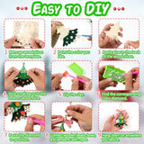 GuassLee DIY Christmas Ornaments Crafts for Kids - Unfinished Wooden Crafts Christmas Hanging Blank Ornaments for Kids Crafting Painting Tree GuassLee
