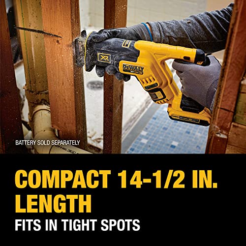 DEWALT 20V MAX* XR Reciprocating Saw, Compact, Tool Only (DCS367B) - WoodArtSupply