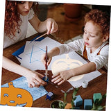 STOBOK 12 Pcs Pumpkin Chips Unfinished Pumpkin Cutout Kids DIY Painting Kit for Christmas Hanging Decors Pumpkin Cutting Board Nativity Ornaments for STOBOK