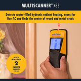 Zircon x85 Center Finding Stud Finder with AC Live Wire Detection and Thermal Wall Scanner for Detecting Water-Filled PEX Tubing up to 2 inches Deep Zircon