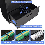 AFAIF Metal File Cabinets, Lateral Filing Cabinet with 2 Drawers,70" H File Cabinet for Home Office, Office Storage Cabinet with Adjustable Storage AFAIF