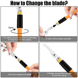 Mini Hand Saw Model Tools Modelling Knife Hobby DIY Craft Razor Saw Hacksaw Tool Kit with 9 Pieces Craft Blades for Hand Cutting Tree Limbs and Honoson